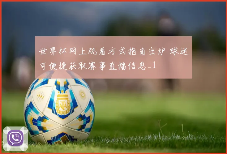 世界杯网上观看方式指南出炉 球迷可便捷获取赛事直播信息_1